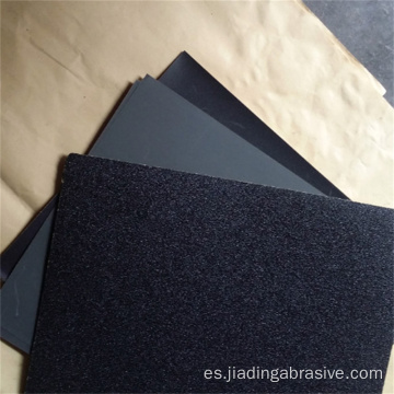 papel de pared impermeable papel de lija húmedo de carburo de silicio negro